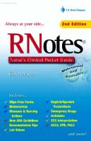 170 كتاب طبى فى مختلف التخصصات RNotes-NursesClinicalPocket2nd