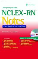 170 كتاب طبى فى مختلف التخصصات NCLEX-RNNotes1sted2007